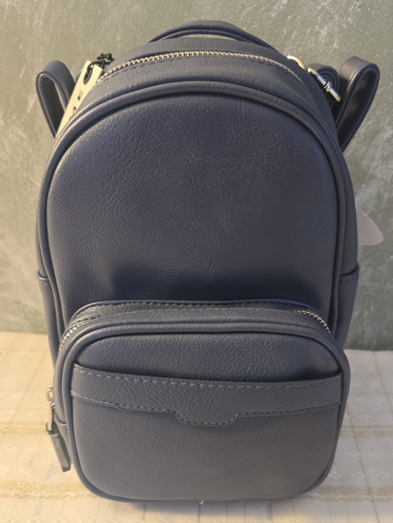 Loume Handbags - Loume Vegan Leather Navy Small Backpack  New